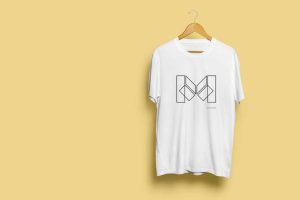 Logo on t-shirt design